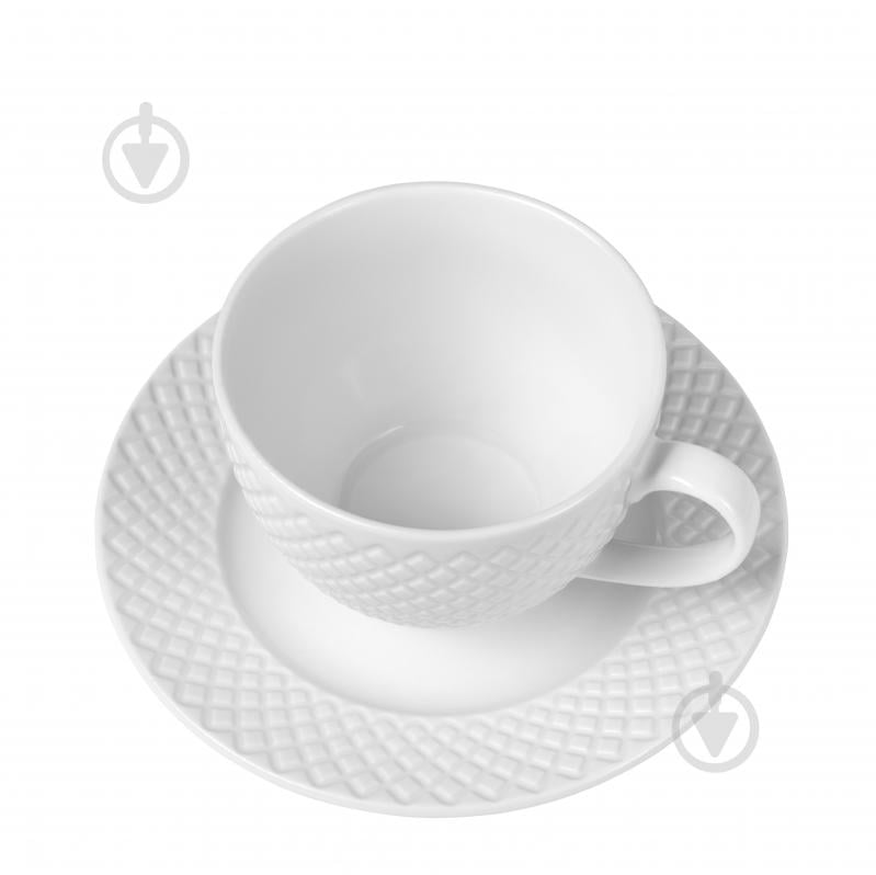 Чашка с блюдцем Krauff Brilliant 220 мл 21-316-017 - фото 2 Чашка с блюдцем Krauff Brilliant 220 мл 21-316-017 - фото 2
