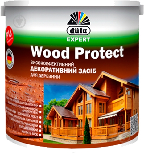 Декоративний засіб Dufa EXPERT Wood Protect білий шовковистий глянець 10 л - фото 1 Декоративний засіб Dufa EXPERT Wood Protect білий шовковистий глянець 10 л - фото 1