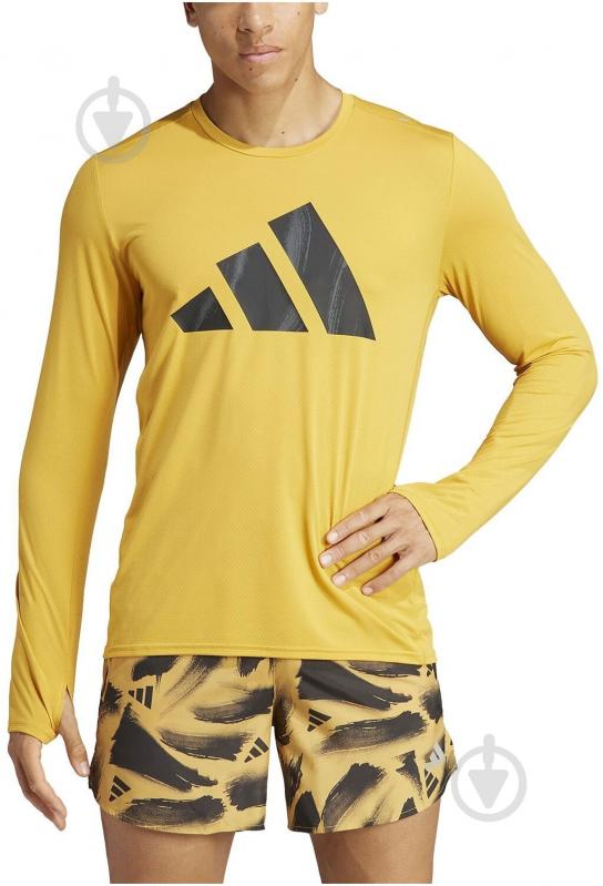 Футболка Adidas Run It BOS LS IL2196 р.S yellow - фото 1