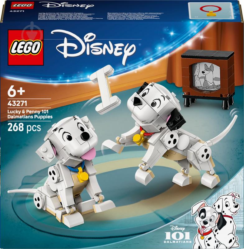 Конструктор LEGO Disney Лакі та Пенні. 101 далматинець 43271 - фото 1 Конструктор LEGO Disney Лакі та Пенні. 101 далматинець 43271 - фото 1