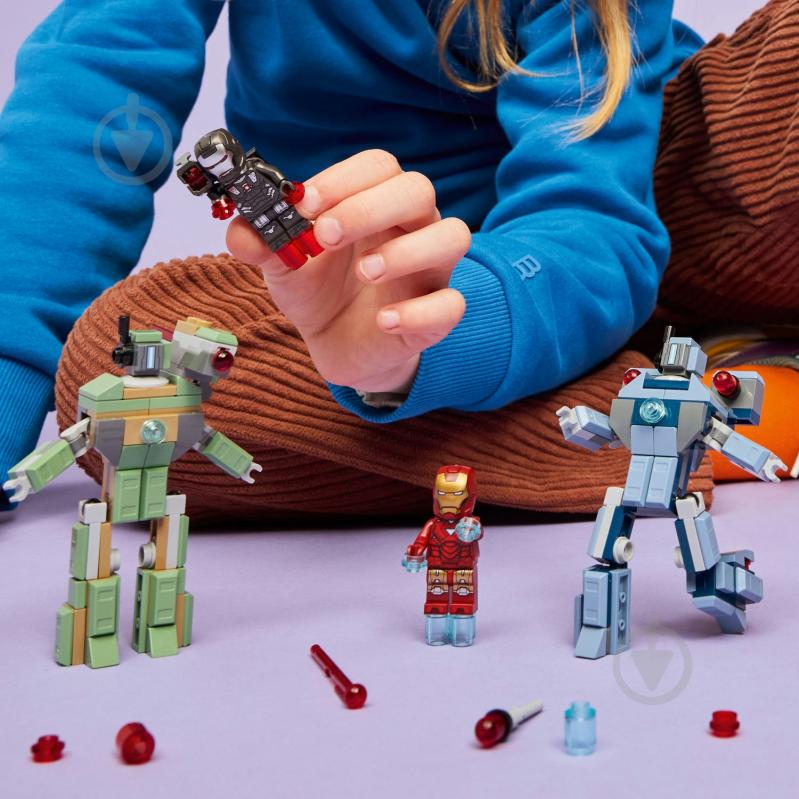 Конструктор LEGO Super Heroes Marvel Железный человек и Боевая Машина против Хаммер Дронов 76320 - фото 5 Конструктор LEGO Super Heroes Marvel Железный человек и Боевая Машина против Хаммер Дронов 76320 - фото 5