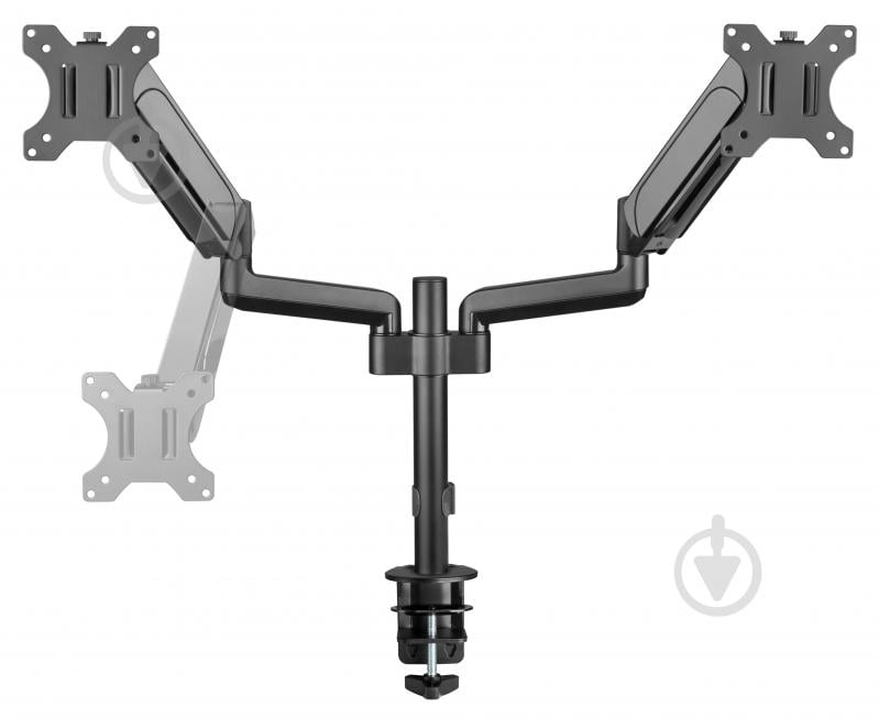 Кріплення для монітора OfficePro MA722B 17-32" 1-9kg Black поворотно-похилі 17"-32" чорний - фото 4 Кріплення для монітора OfficePro MA722B 17-32" 1-9kg Black поворотно-похилі 17"-32" чорний - фото 4