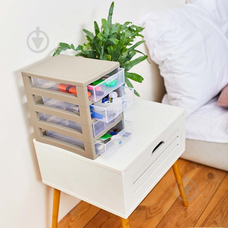 Органайзер пластиковий Алеана універсальний на 3 ящика какао 200x185x265 мм - фото 2