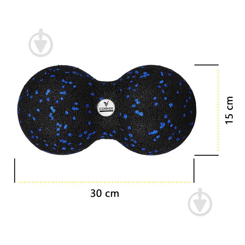 Масажний м'яч Cornix EPP DuoBall 8x16 см XR-0122 - фото 4