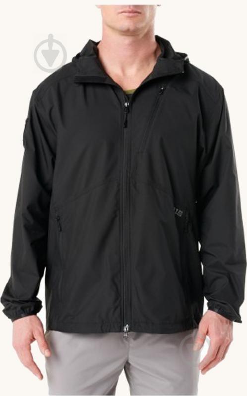 Куртка чоловіча демісезонна 5.11 Tactical Cascadia Windbreaker Jacket р.XXL чорна - фото 1