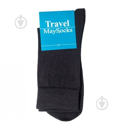 Набор носков мужских Travel MaySocks "Разом Дешевше" классика basic, р.25-27/5пар/уп., черный MaySocks р.39-42 5 шт. - фото 4