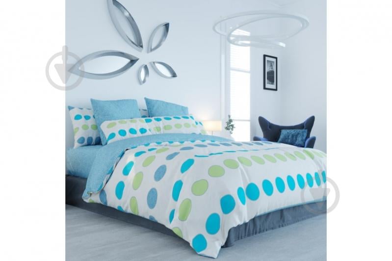 Комплект постельного белья BASTIA евро белый с рисунком ТЕП - фото 2