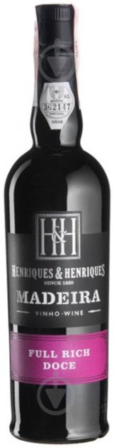 Вино Full Rich Henriques & Henriques Madeira біле солодке 19% (5601196017114) 500 мл - фото 1