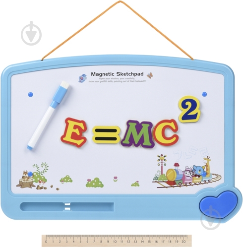 Магнитная доска для рисования Same Toy синяя 009-2018Ut - фото 2