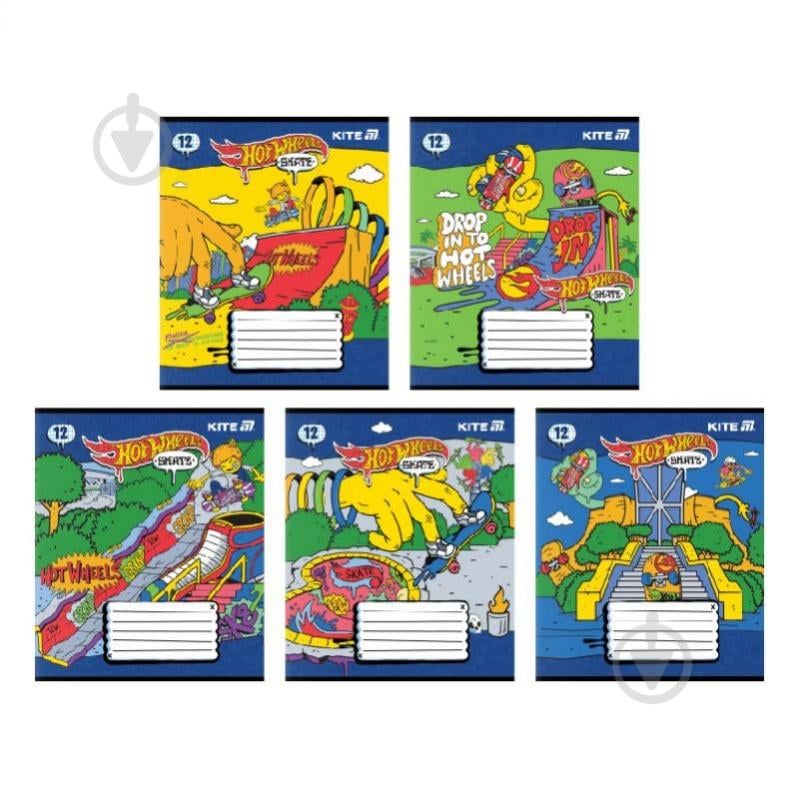 Тетрадь 12 лист. клетка Hot Wheels KITE - фото 1 Тетрадь 12 лист. клетка Hot Wheels KITE - фото 1