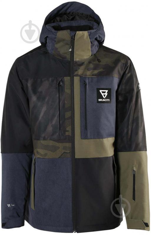 Куртка мужская зимняя Brunotti Aracin-Patchwork Mens Snowjacket 2021123084-0532 р.L черная - фото 1