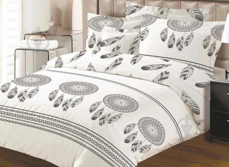 Комплект постельного белья Black Dream евро с рисунком ТЕП - фото 1