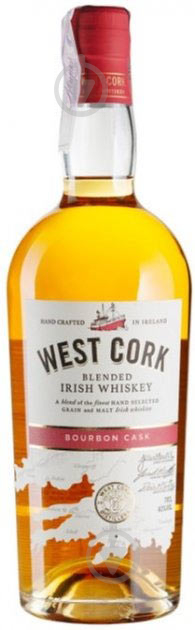 Віскі West Cork Bourbon Cask 3уо 40% 0,7 л - фото 1