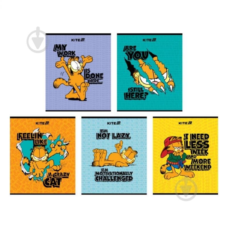 Тетрадь 24 лист. клетка Garfield KITE - фото 1 Тетрадь 24 лист. клетка Garfield KITE - фото 1