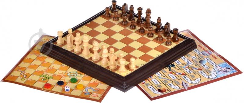 Игра настольная Same Toy Шахматы 3 в 1 518Ut - фото 1