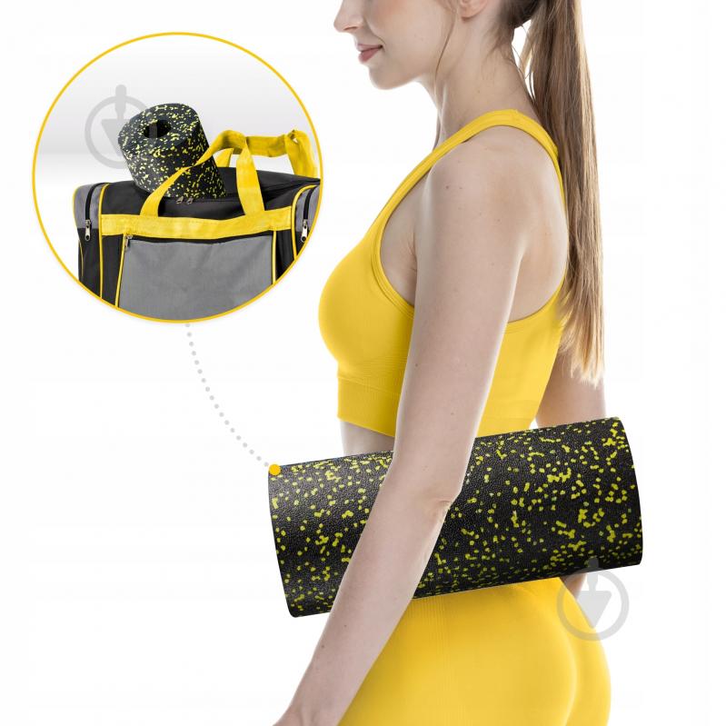 Валик массажный 4fizjo EPP PRO+ 33 x 14 см (валик, роллер) гладкий 4FJ0055 Black/Yellow (P-5907222931431) - фото 8