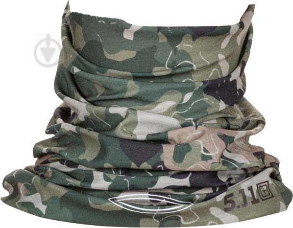 Мультифункциональный головной убор 5.11 Tactical 5.11 Halo Neck Gaiter [281] Military Green Camo - фото 1