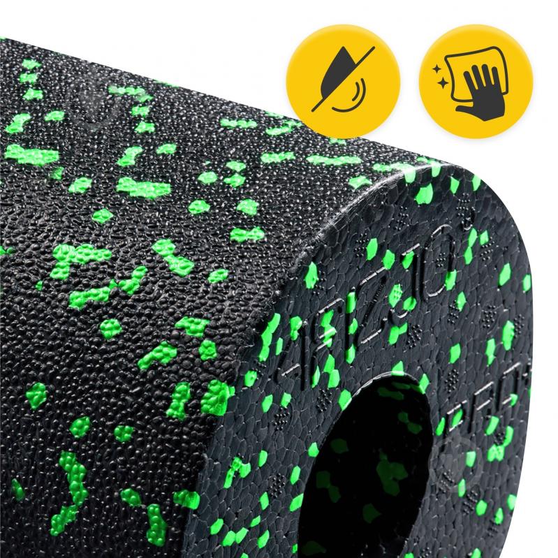 Валик масажний 4fizjo EPP PRO+ 45 x 14.5 см (валик, ролер) гладкий 4FJ0088 Black/Green (P-5907739310590) - фото 6