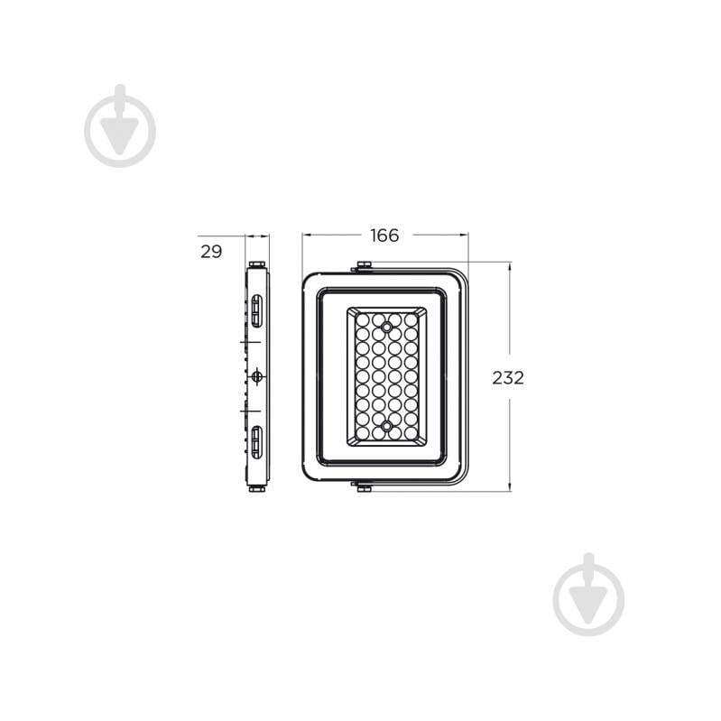 Прожектор світлодіодний Eurolamp 100 Вт IP65 чорний LED-FL-100(B) - фото 3