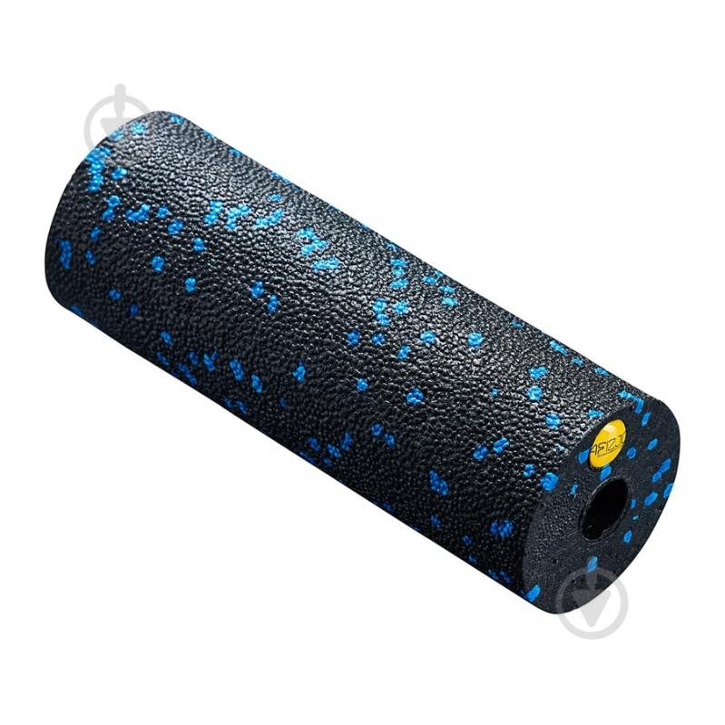 Валик масажний 4fizjo Mini Foam Roller 15 x 5.3 см (валик, ролер) 4FJ0035 Black/Blue (P-5907222931943) - фото 1