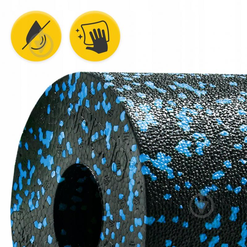 Валик масажний 4fizjo Mini Foam Roller 15 x 5.3 см (валик, ролер) 4FJ0035 Black/Blue (P-5907222931943) - фото 6
