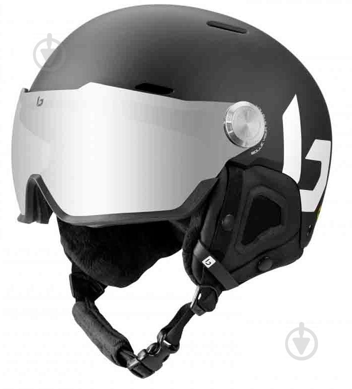 Горнолыжный шлем Bolle MIGHT VISOR 32113 Bolle 59-62 черный - фото 1