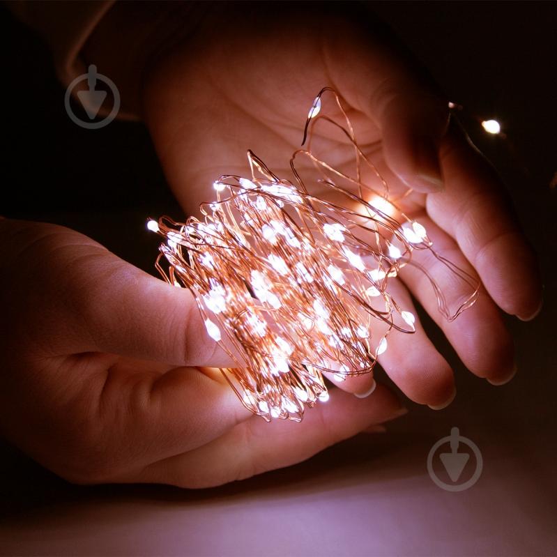 Гірлянда МВМ MY HOME світлодіодна (LED) 100 ламп 13 м (DH-LAMP-05 WHITE) - фото 1