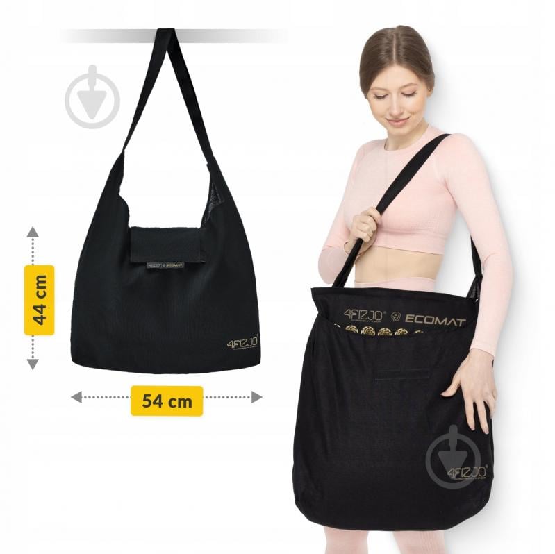 Коврик акупунктурный 4fizjo с подушкой Eco Mat XL Аппликатор Кузнецова 4FJ0291 Black/Gold - фото 8