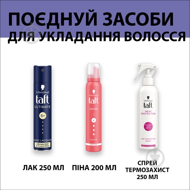 Лак для волос TAFT Лак для волос Ultimate экстримальная фиксация 5+ Ultimate 250 мл - фото 7
