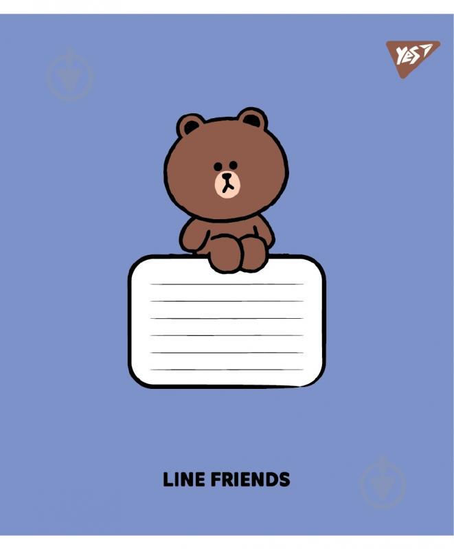 Тетрадь школьная Line Friends Stylish А5 12 листов в клеточку YES - фото 2 Тетрадь школьная Line Friends Stylish А5 12 листов в клеточку YES - фото 2