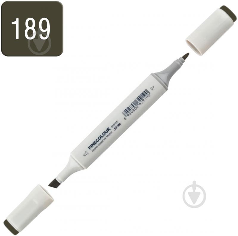 Маркер спиртовий FINECOLOUR Sketch EF100-189 bcds сірий №10 - фото 2