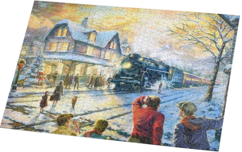 Пазл Same Toy Поїзд в зимовому місті 88008Ut - фото 2