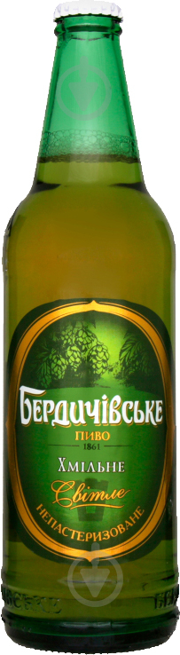 Пиво Бердичівське Хмільне світле фільтроване 3.7% 0,5 л - фото 1