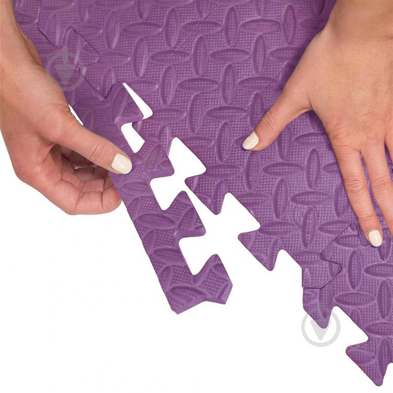 Килимок Cornix 120x120x1 см Mat Puzzle EVA XR-0232 Purple фіолетовий - фото 4