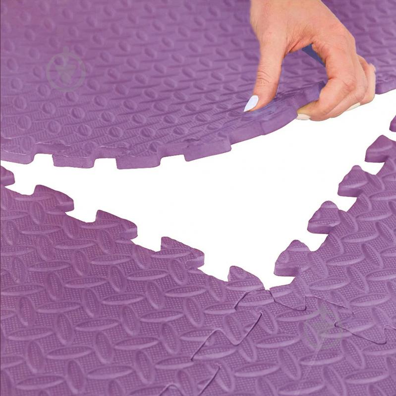 Килимок Cornix 120x120x1 см Mat Puzzle EVA XR-0232 Purple фіолетовий - фото 3