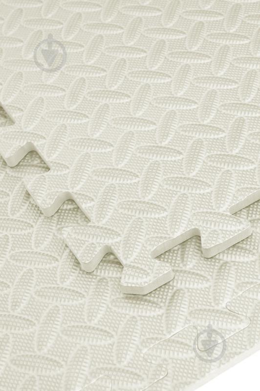 Килимок Cornix 120x120x1 см Mat Puzzle EVA XR-0231 Cream сірий - фото 3