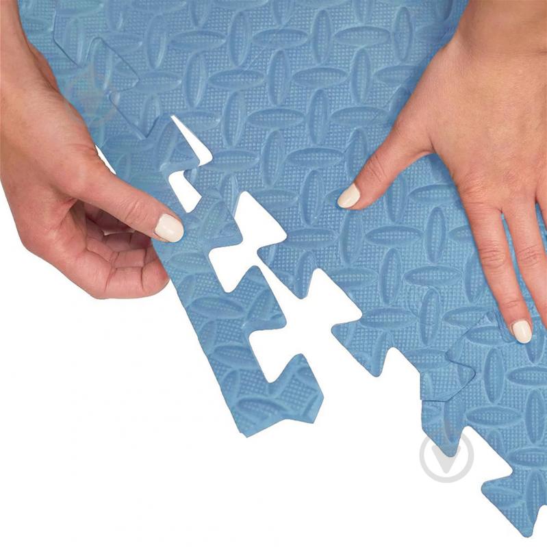 Килимок Cornix 120x120x1 см Mat Puzzle EVA XR-0235 Sky Blue блакитний - фото 5