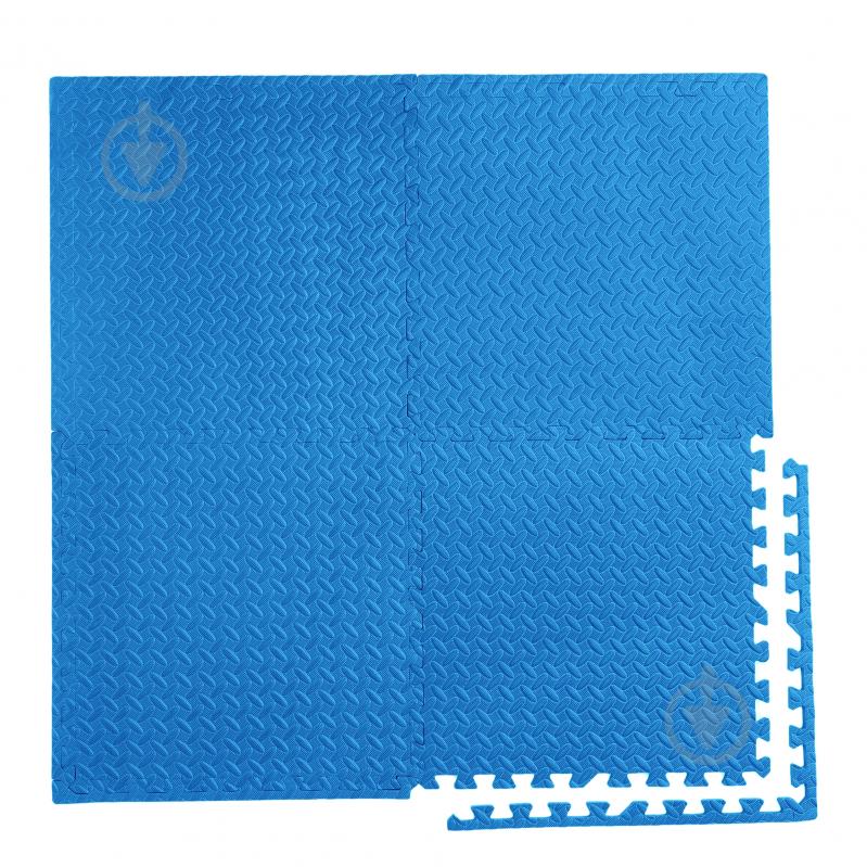 Коврик Cornix 120x120x1 cм Mat Puzzle EVA XR-0237 Blue синий - фото 7