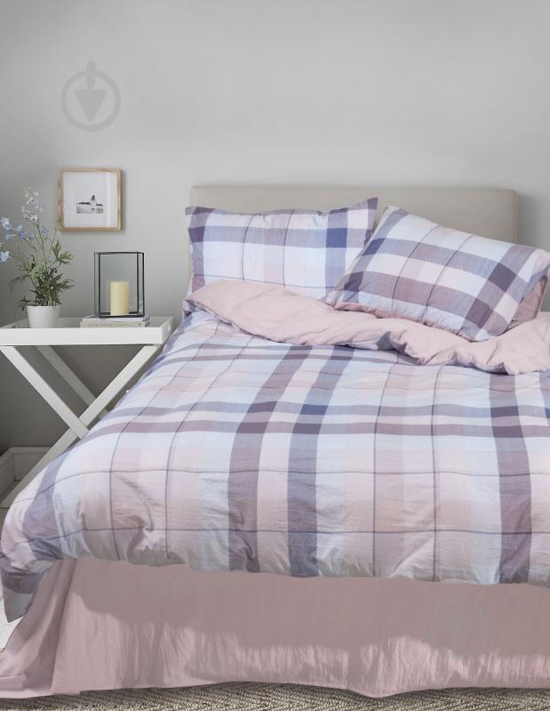 Комплект постельного белья Плед евро в полоску ТЕП - фото 1