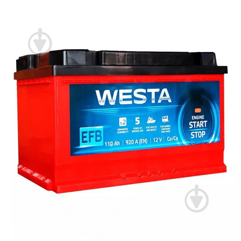 ᐉ Аккумулятор автомобильный Westa 6CT-110 А 110Ah 920A 12V «+» справа (WEFB110) • Купить в Киеве, Украине • Лучшая цена в Эпицентр