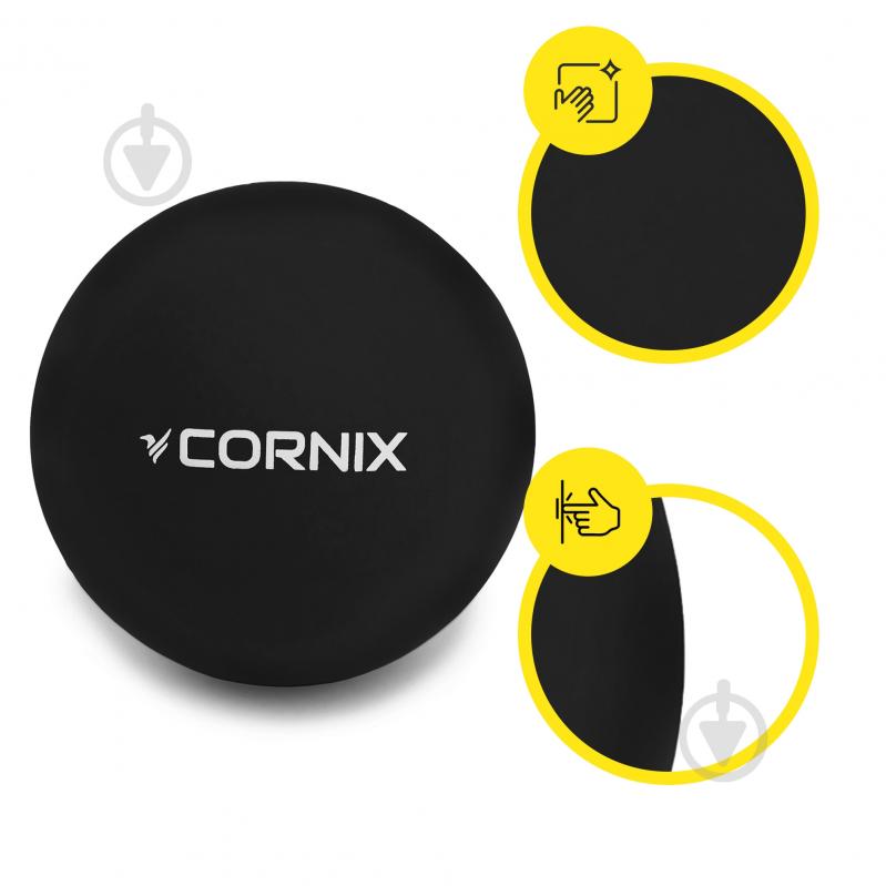 Массажный мяч Cornix Lacrosse Ball 6.3 см XR-0118 Black - фото 7