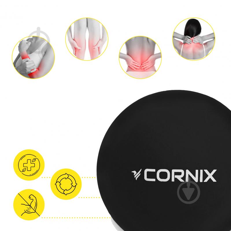 Массажный мяч Cornix Lacrosse Ball 6.3 см XR-0118 Black - фото 5