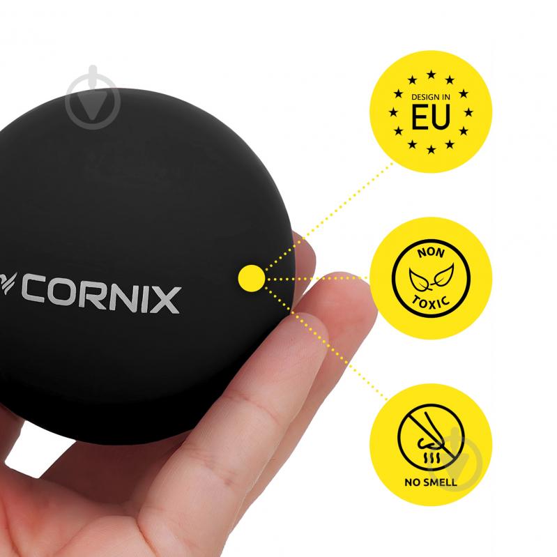 Массажный мяч Cornix Lacrosse Ball 6.3 см XR-0118 Black - фото 4