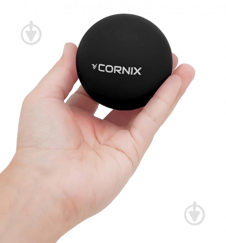 Массажный мяч Cornix Lacrosse Ball 6.3 см XR-0118 Black - фото 2