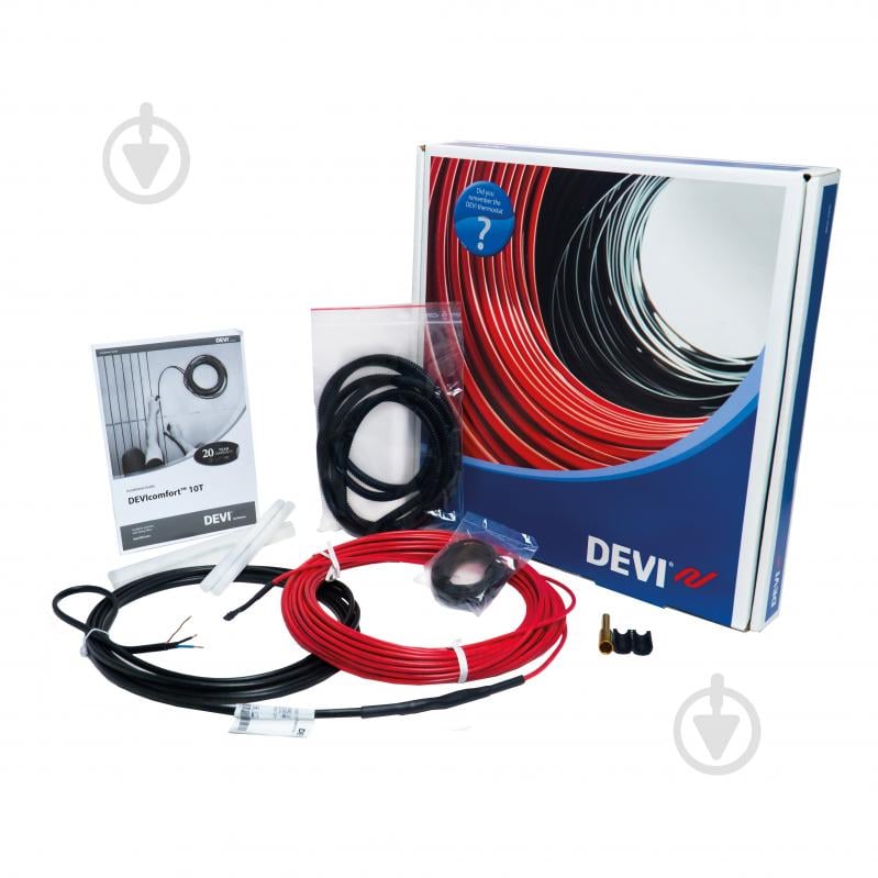 Нагревательный кабель DEVI 87101102 DEVIkit™ (DTIR-10) 200 Вт 20 м 1,50 кв.м - фото 1 Нагревательный кабель DEVI 87101102 DEVIkit™ (DTIR-10) 200 Вт 20 м 1,50 кв.м - фото 1