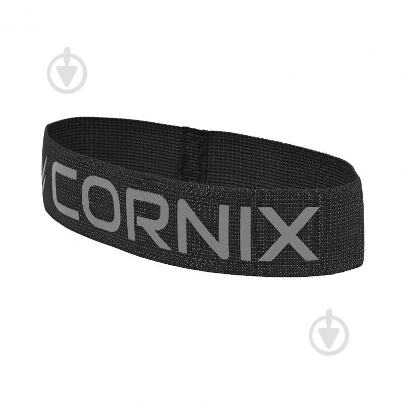 Резинка для фитнеса Cornix из ткани Cornix Loop Band 14-18 кг XR-0140 черный - фото 3