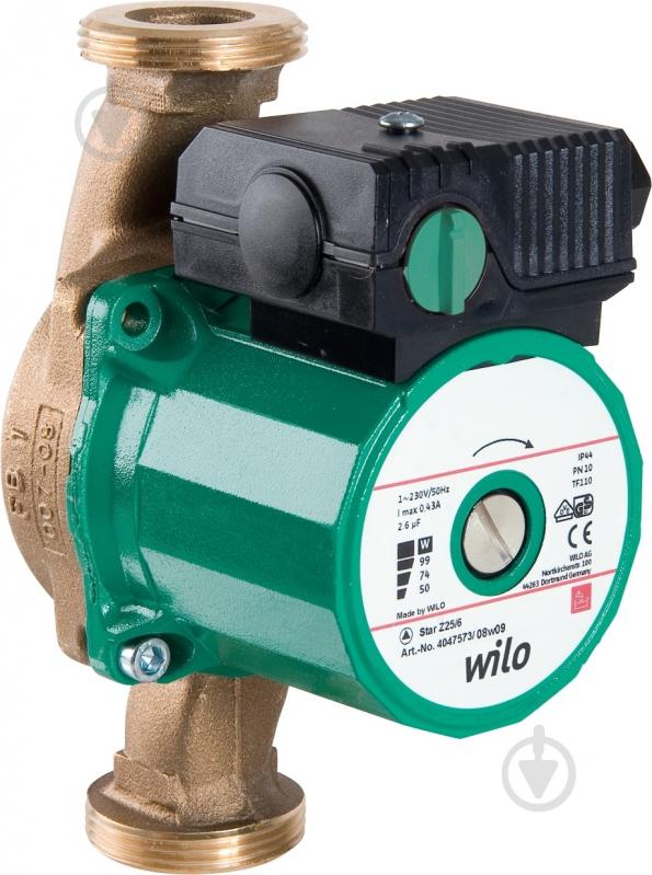 Циркуляционный насос Wilo Star-Z 25/6 - фото 1 Циркуляционный насос Wilo Star-Z 25/6 - фото 1