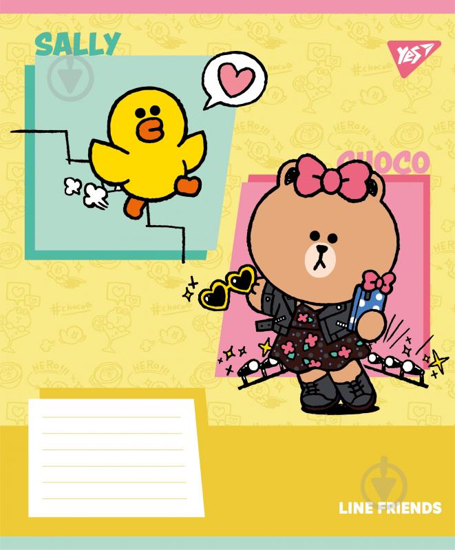 Тетрадь школьная Line Friends Funny А5 24 листа в клеточку YES - фото 2 Тетрадь школьная Line Friends Funny А5 24 листа в клеточку YES - фото 2