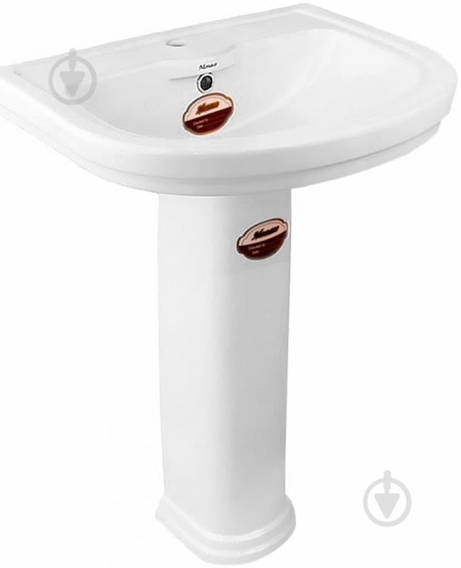 Умывальник Monaco Vi3N White c пьедесталом - фото 1 Умывальник Monaco Vi3N White c пьедесталом - фото 1