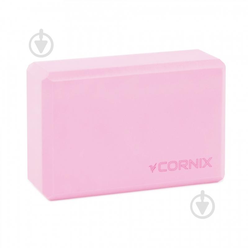 Блок для йоги Cornix XR-0098 розовый - фото 1